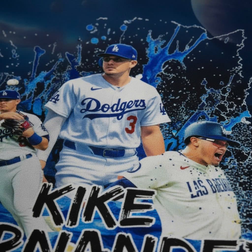 Kiké Hernández LA Dodgers Fandom Hoodie - Image 2