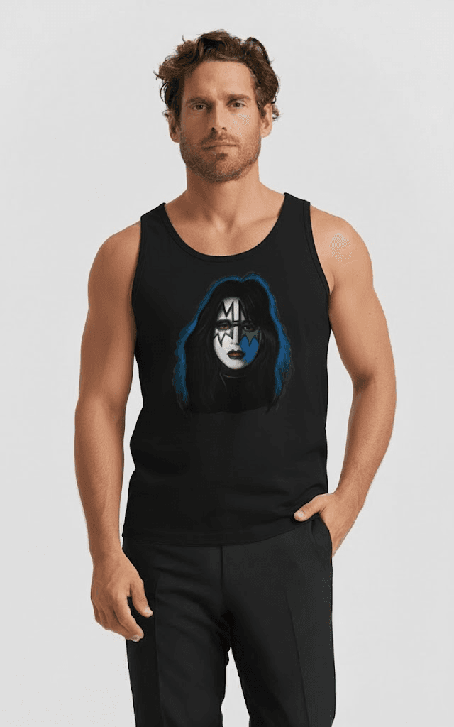 Ace Frehley Tribute White T-Shirt – Vintage Rock-Inspired Graphic Tee - Image 5