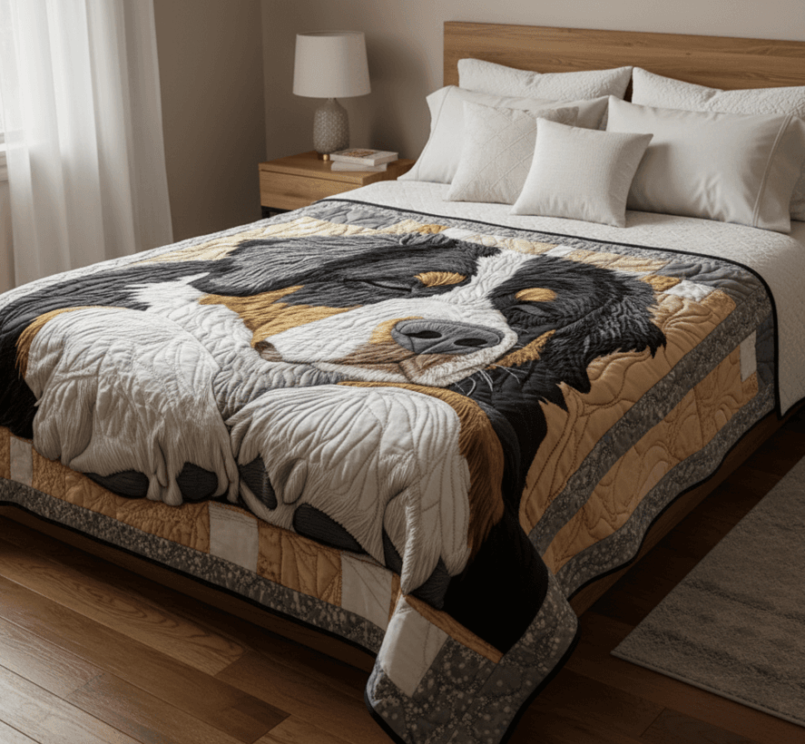 Cozy Bernese Mountain Dog Blanket – Soft Fleece Throw - Image 1