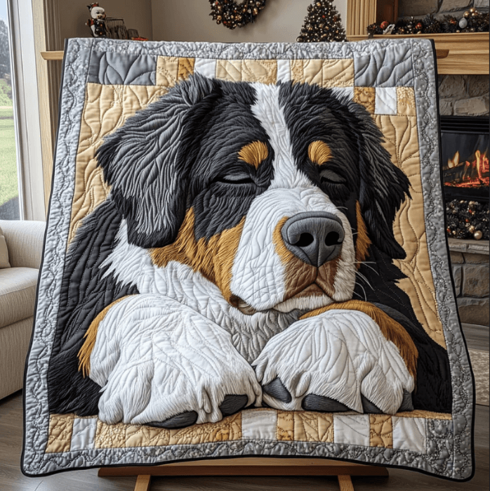 Cozy Bernese Mountain Dog Blanket – Soft Fleece Throw - Image 2