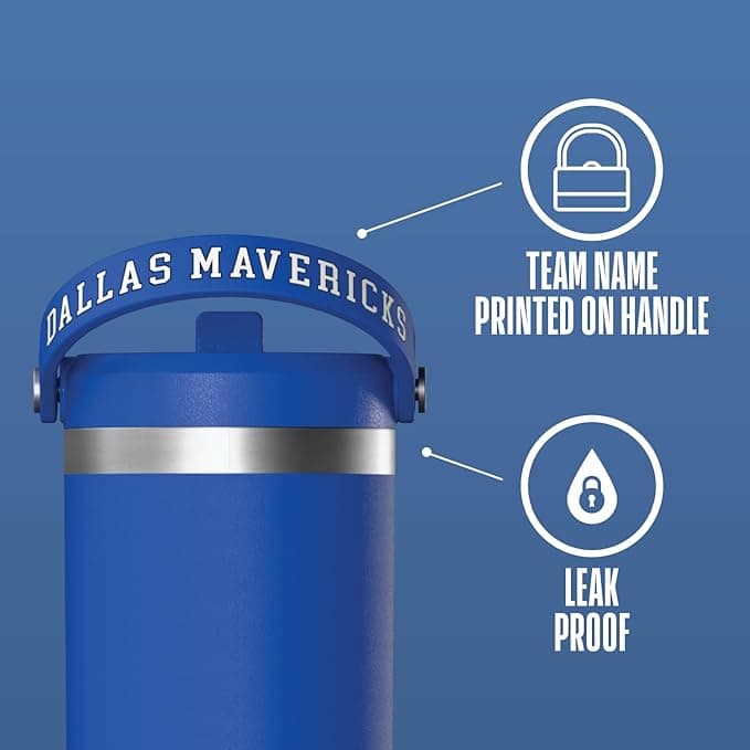 Dallas Mavericks 32oz Collector Tumbler – Insulated NBA Fan Water Bottle - Image 4