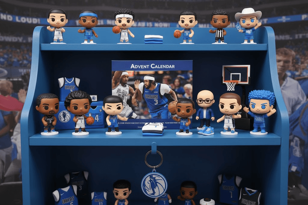 Dallas Mavericks NBA 2025 Advent Calendar – 24-Day Basketball Stylized Figure Countdown & Collector's Gift - Image 2