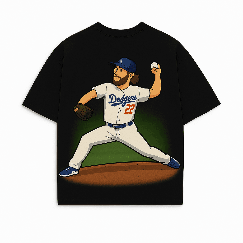 Dodgers Clayton Kershaw #22 Graphic T-Shirt - Image 2