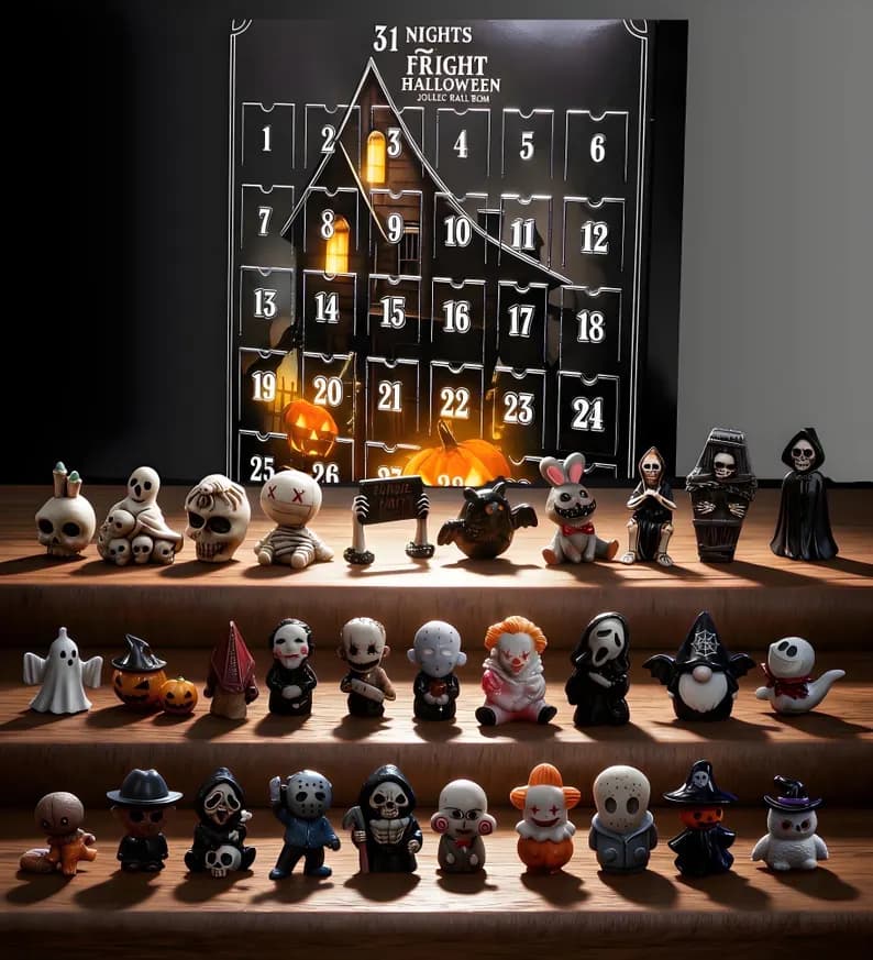 Halloween Advent Calendar 2025: 31 Nights of Fright - Horror Collectible Figurines - Image 6