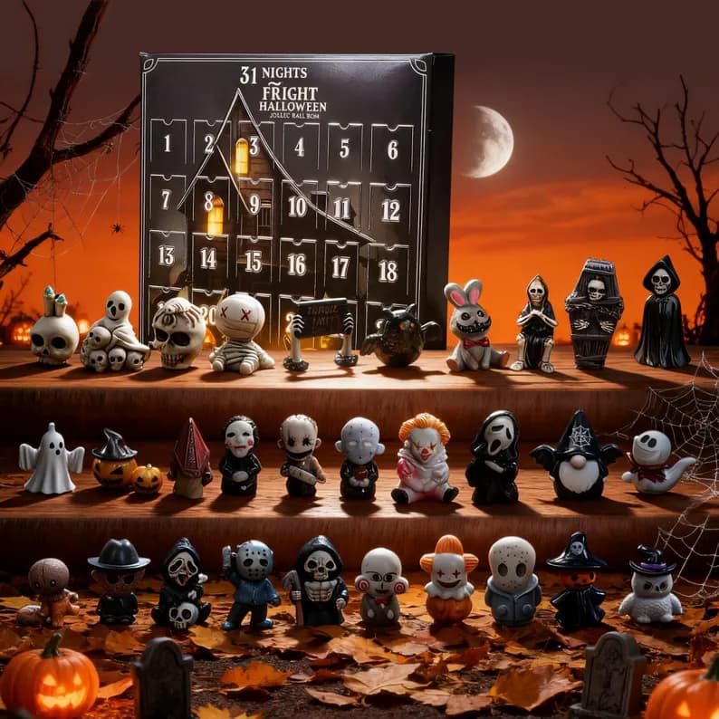 Halloween Advent Calendar 2025: 31 Nights of Fright - Horror Collectible Figurines - Image 1