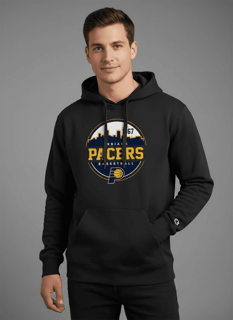 Indiana Pacers Hoodie – NBA Basketball Pullover - Image 2