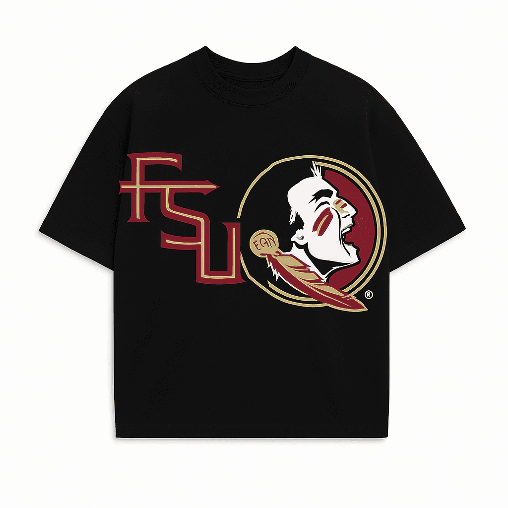 Maroon Florida State Football Graphic T-Shirt – Player #55 - Image 3