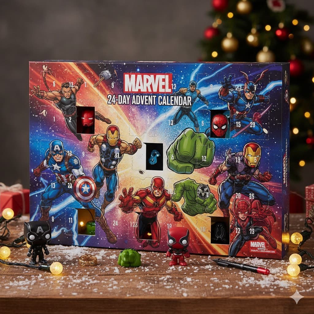 Marvel 24-Day Advent Calendar with Collectible Mini Figures - Image 1