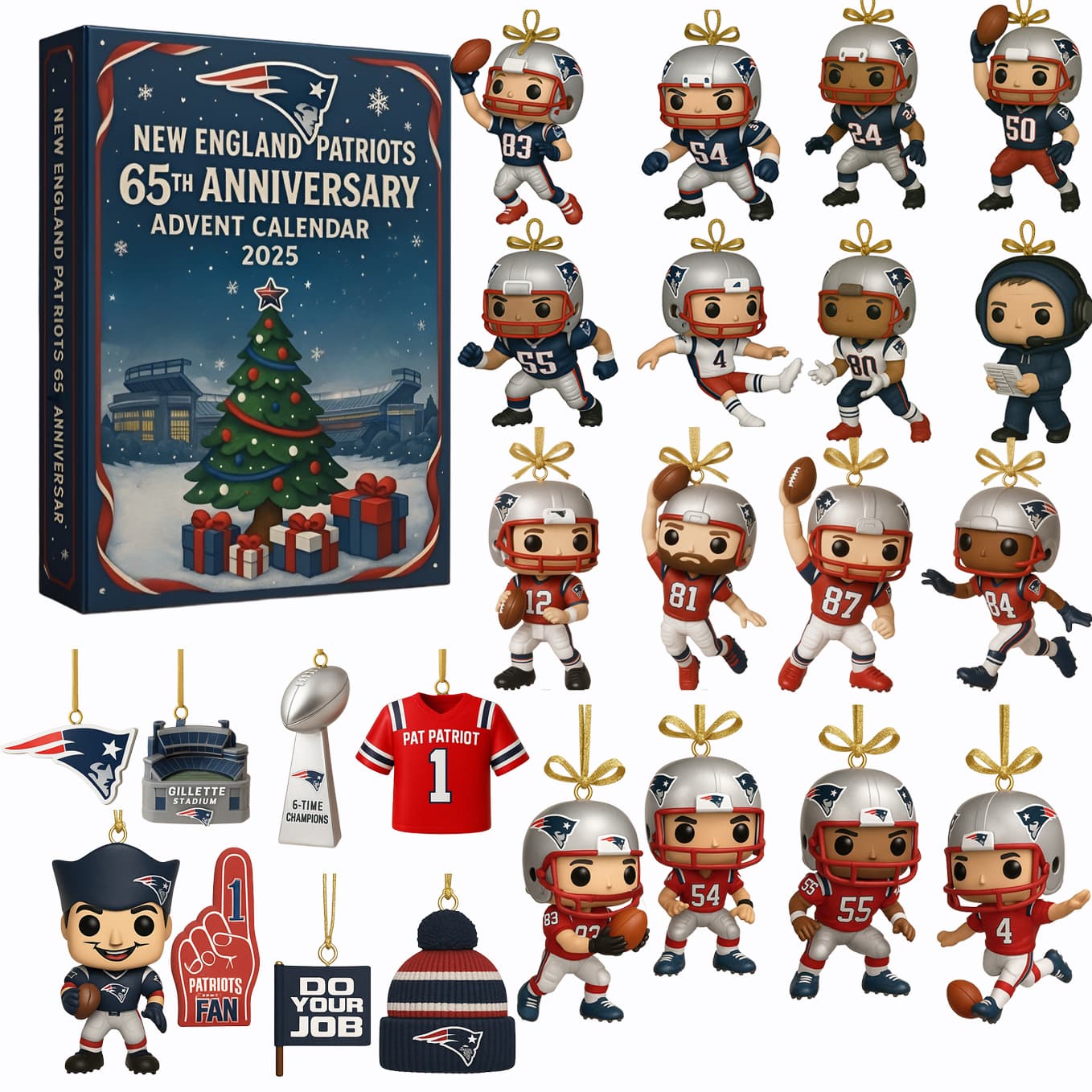 New England Patriots 65th Anniversary Advent Calendar 2025 - Image 1