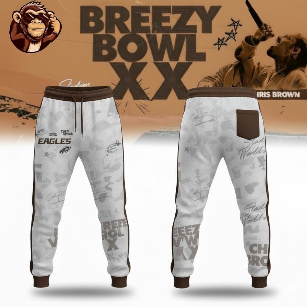 NFL x Chris Brown Breezy Bowl XX World Tour 2025 V-neck Jersey - Image 6