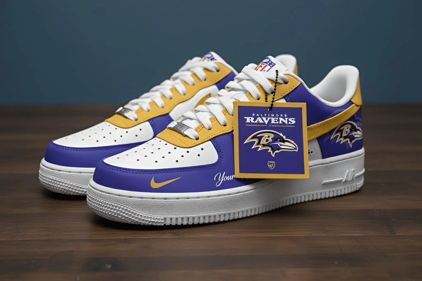 Ravens Sneaker – Custom Name Edition | Fan-Inspired Streetwear - Image 3