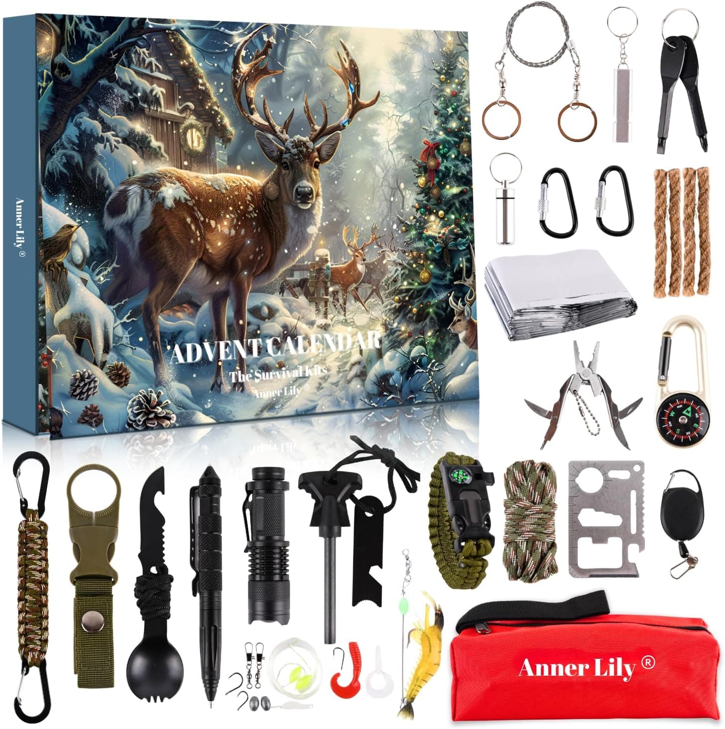 Survival Kit Advent Calendar for Men – 24 Days of Tactical Gear and Outdoor Tools - Image 1