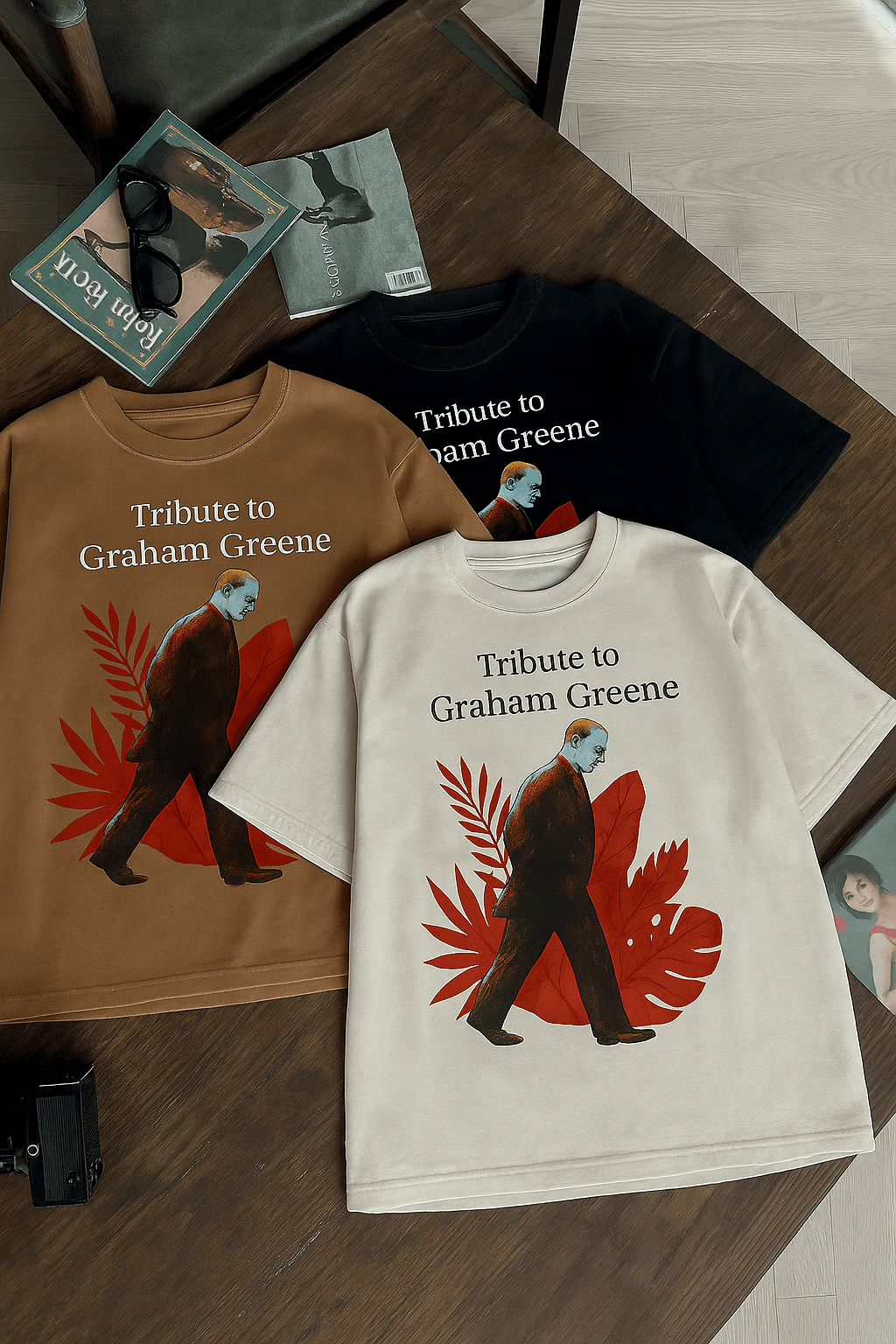 Tribute to Graham Greene Graphic T-Shirt – Unisex Oversized Cotton Tee in 3 Colors - Image 1