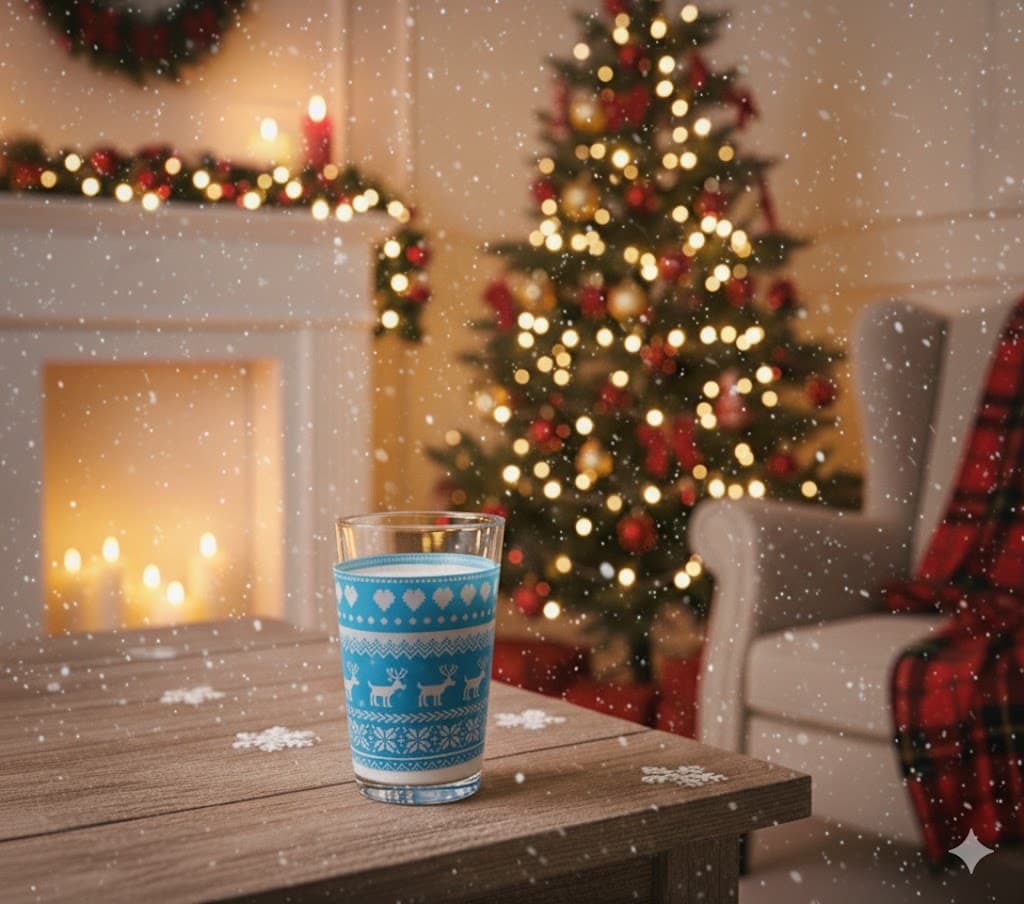 Ugly Christmas Sweater Drinking Glasses - Holiday Reindeer Glassware Set - Image 6