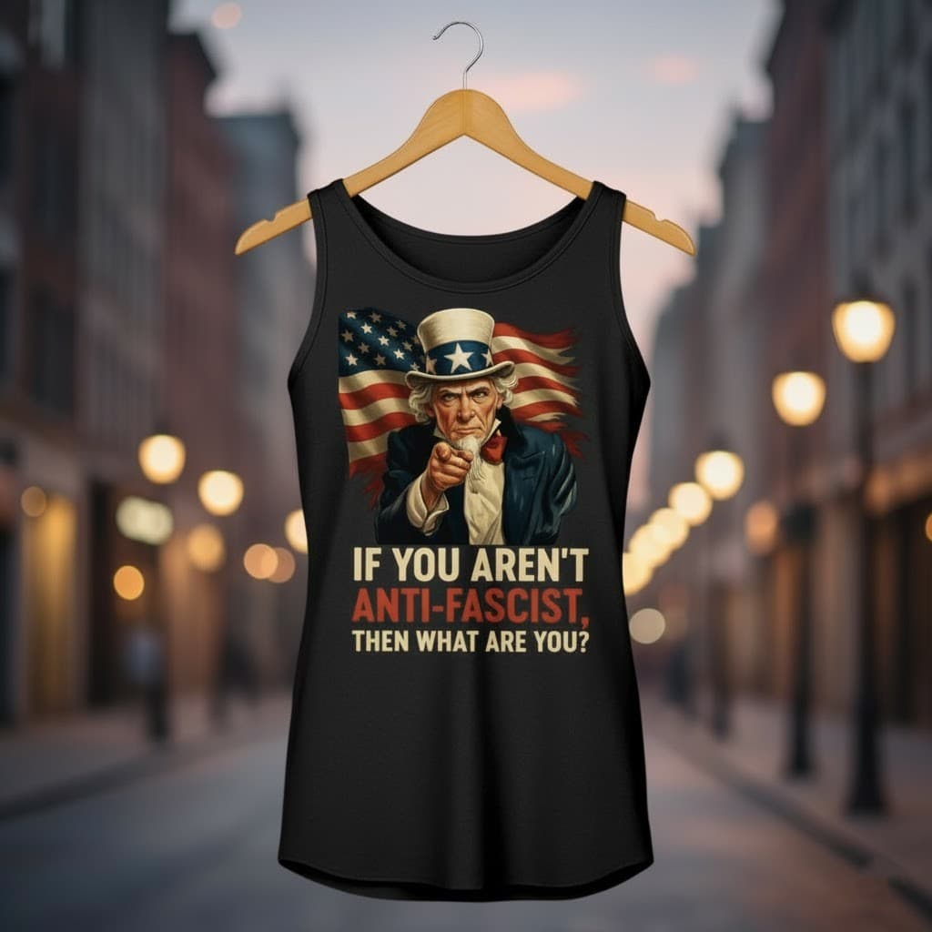 Uncle Sam “If You Aren’t Anti-Fascist” Patriotic Shirt - Image 5