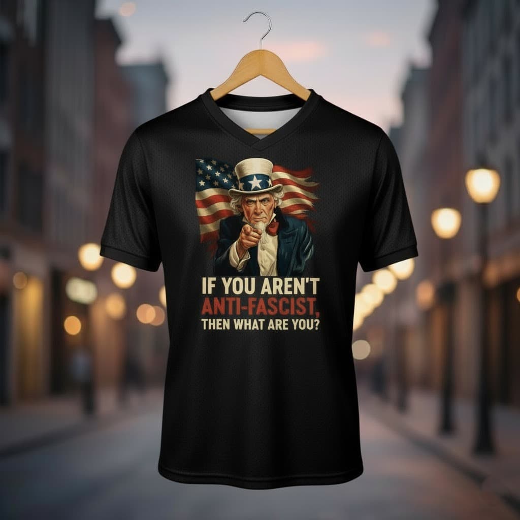 Uncle Sam “If You Aren’t Anti-Fascist” Patriotic Shirt - Image 4