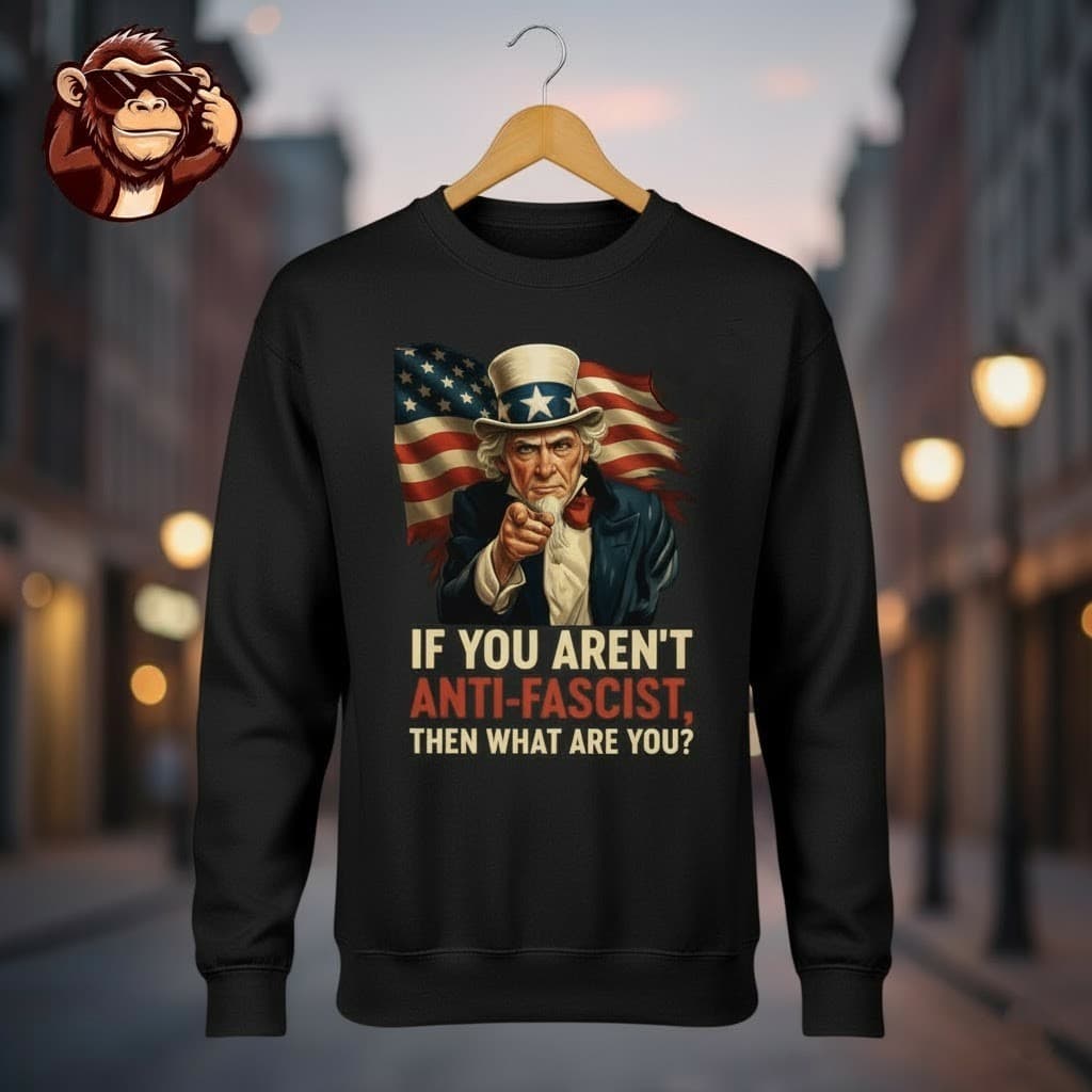 Uncle Sam “If You Aren’t Anti-Fascist” Patriotic Shirt - Image 3
