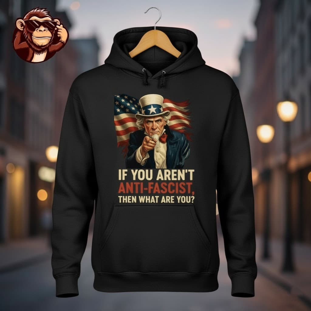 Uncle Sam “If You Aren’t Anti-Fascist” Patriotic Shirt - Image 2