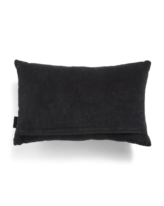 velvet pillow embroidered with bat or pumpkin - Image 3