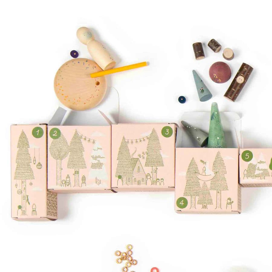 Woodland Wonders 24-Day Advent Box – Handcrafted Natural Wooden Play Set - Image 8