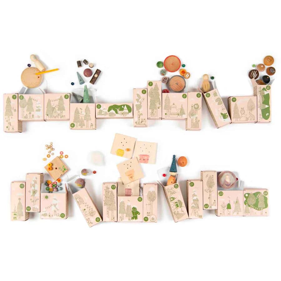 Woodland Wonders 24-Day Advent Box – Handcrafted Natural Wooden Play Set - Image 2