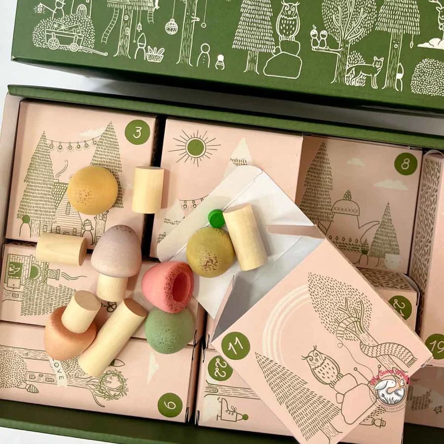 Woodland Wonders 24-Day Advent Box – Handcrafted Natural Wooden Play Set - Image 6