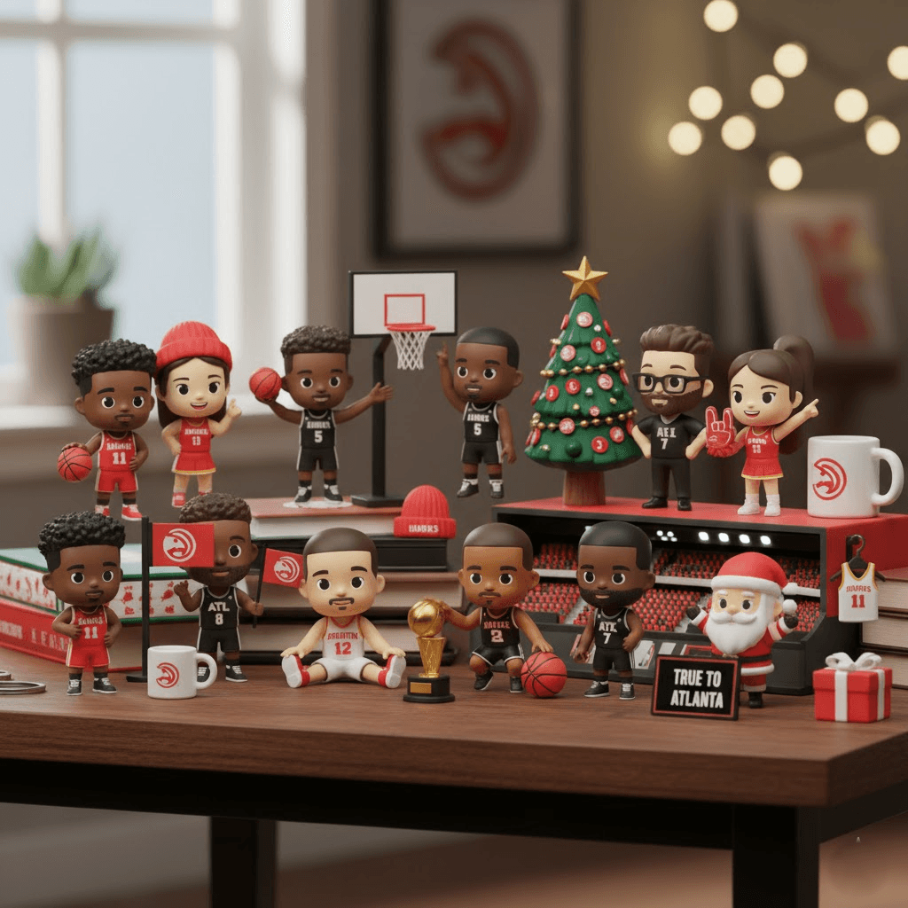 Atlanta Hawks Advent Calendar 2025 – NBA Christmas Countdown Collectible Gift Box - Image 2