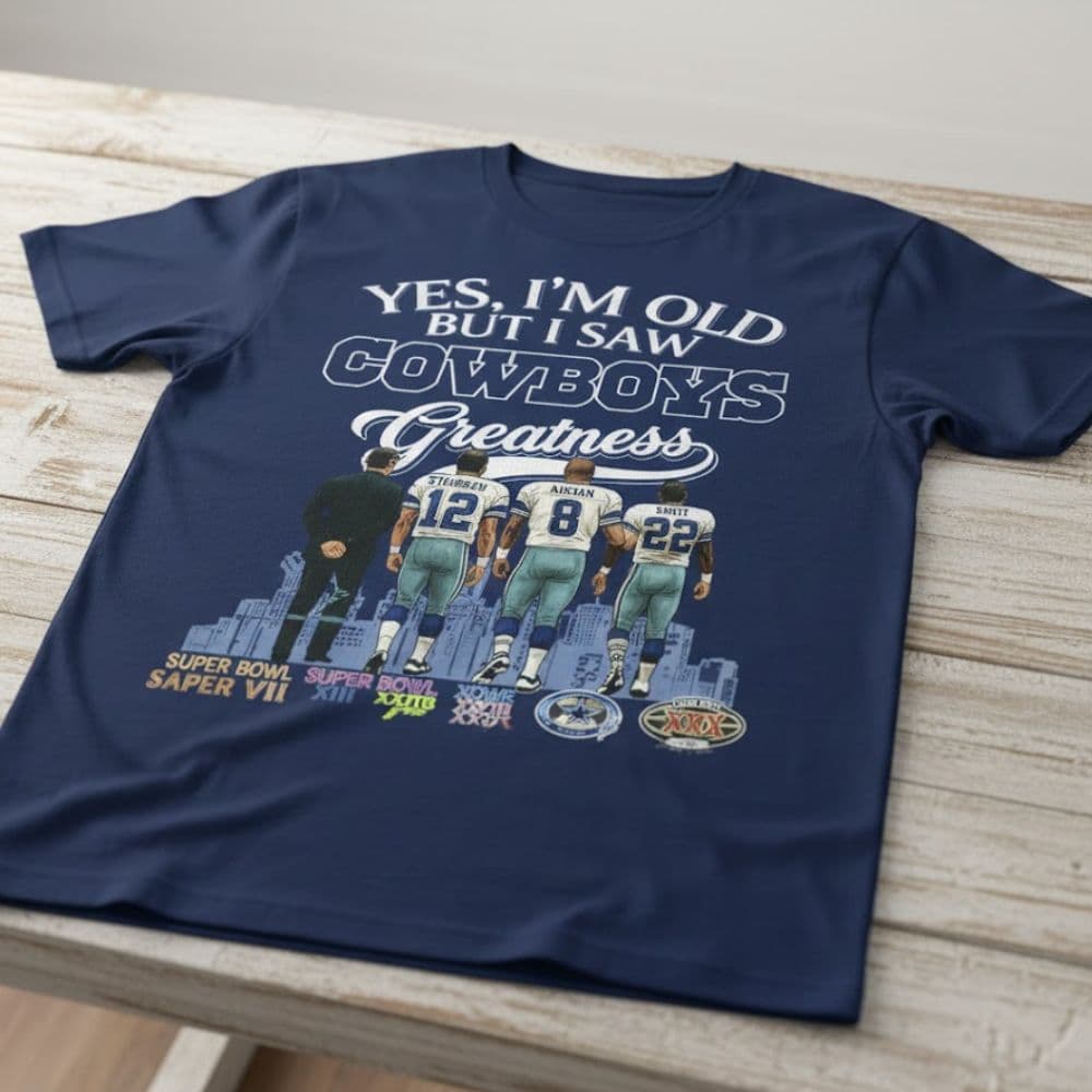 Dallas Cowboys “Greatness” T-Shirt – Official 2025 NFL Fan Apparel - Image 3