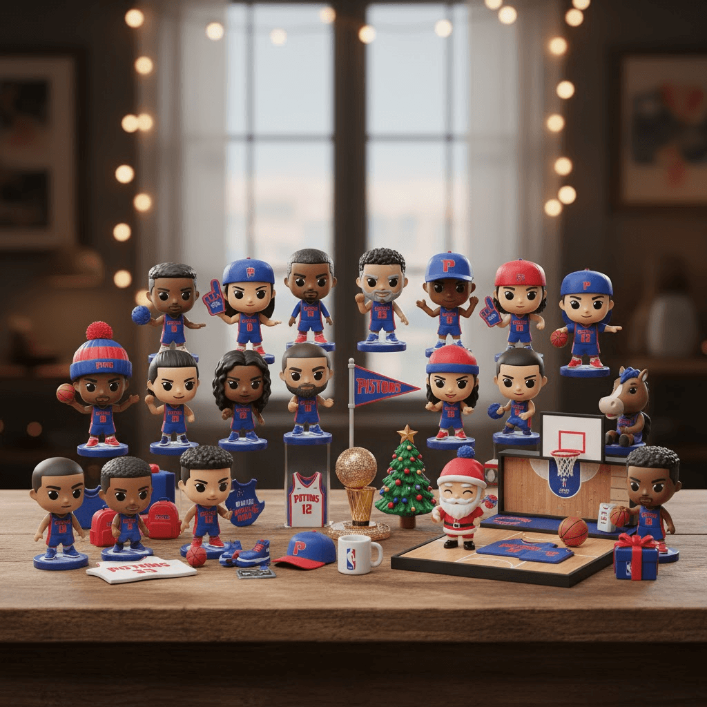 Detroit Pistons Advent Calendar 2025 – NBA Holiday Countdown Gift Set for Basketball Fans - Image 2