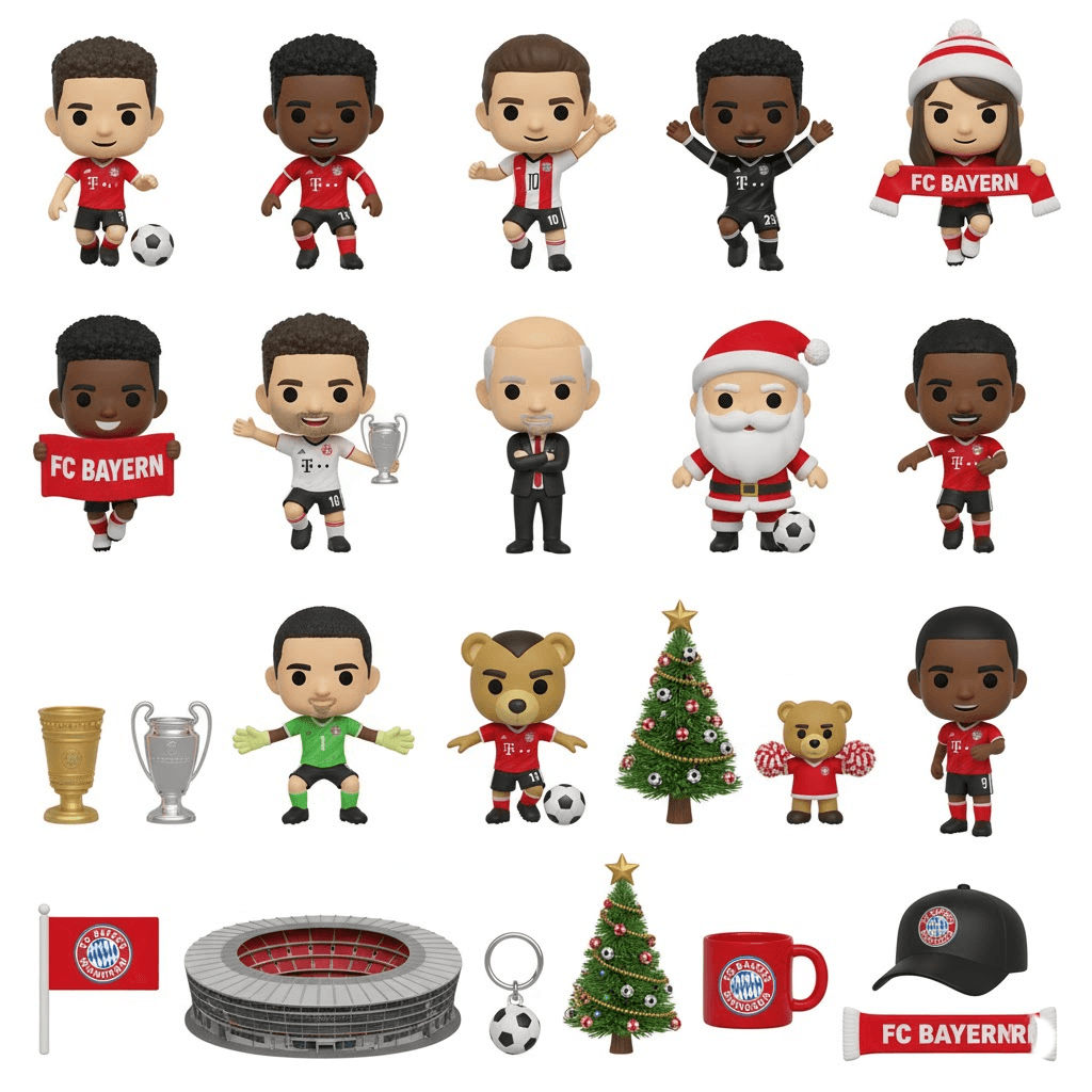 FC Bayern Munich Advent Calendar – Mia San Mia Christmas Countdown (24 Football Collectibles) - Image 2