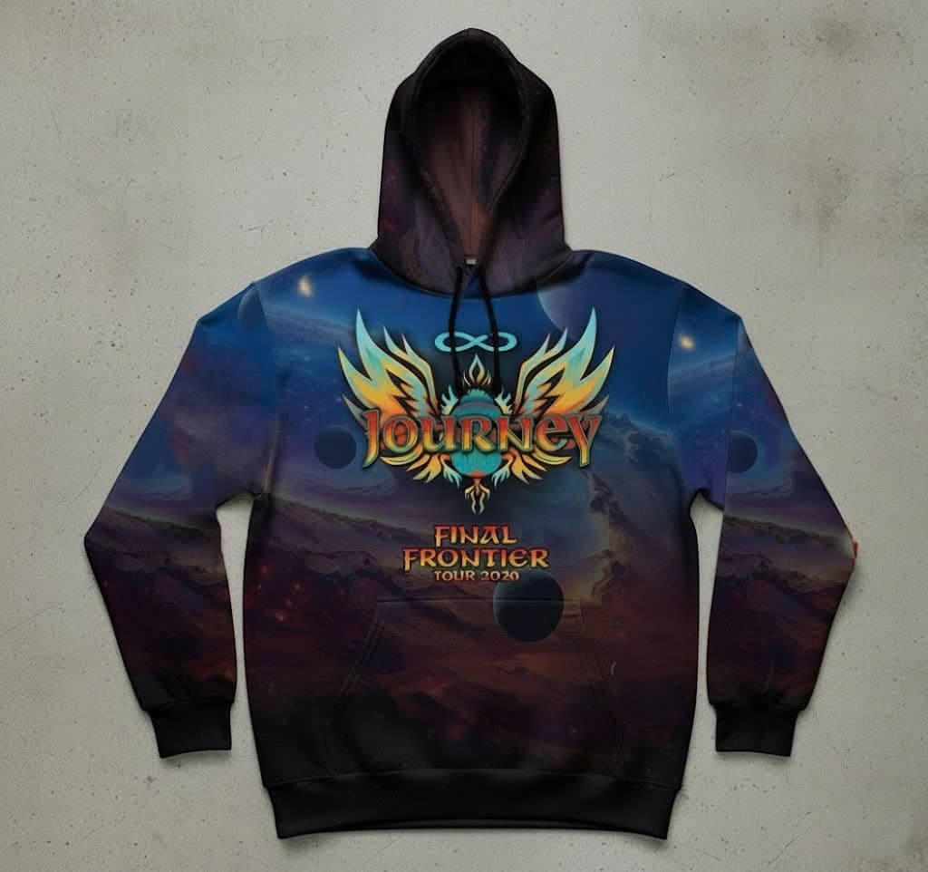 Journey FINAL FRONTIER TOUR 2026 All-Over Print Collectible Hoodie - Image 2