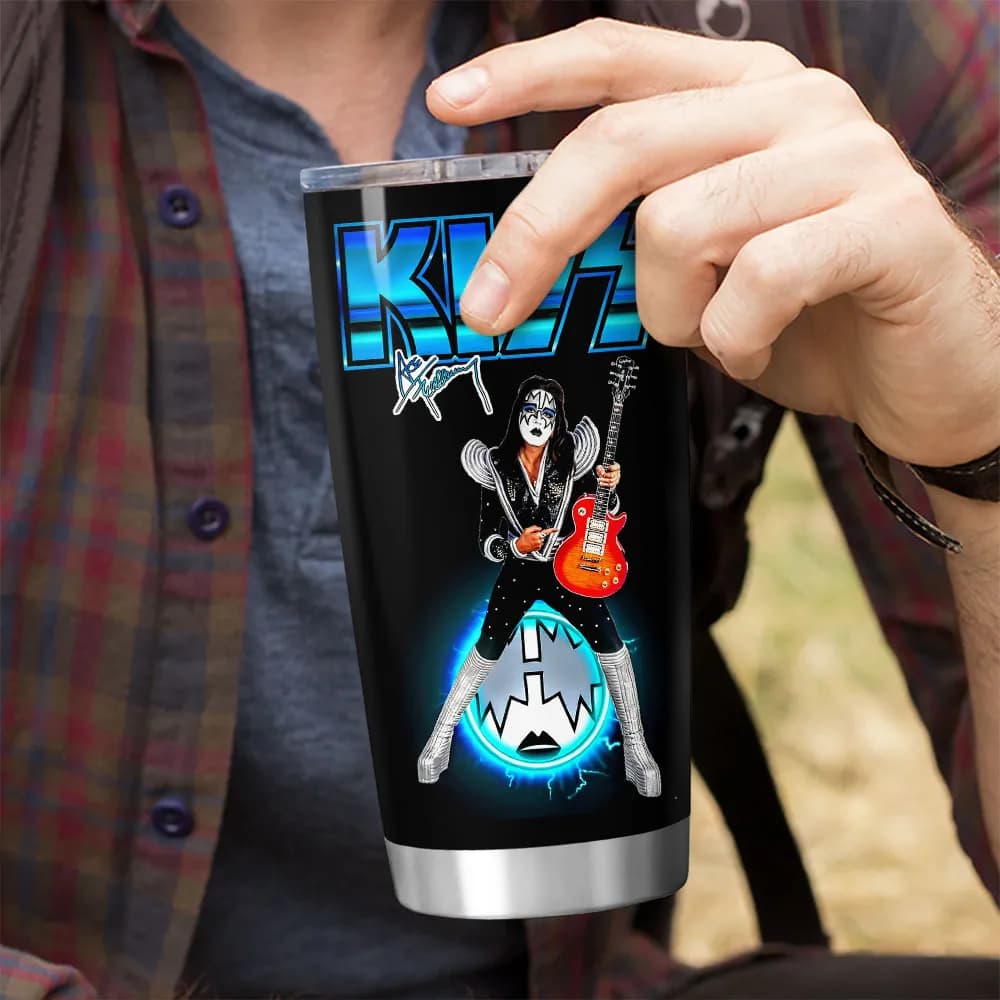 KISS x Ace Frehley Tumbler – Rock 'N' Roll Collector’s Edition | 20oz & 30oz Stainless Steel Cups - Image 2