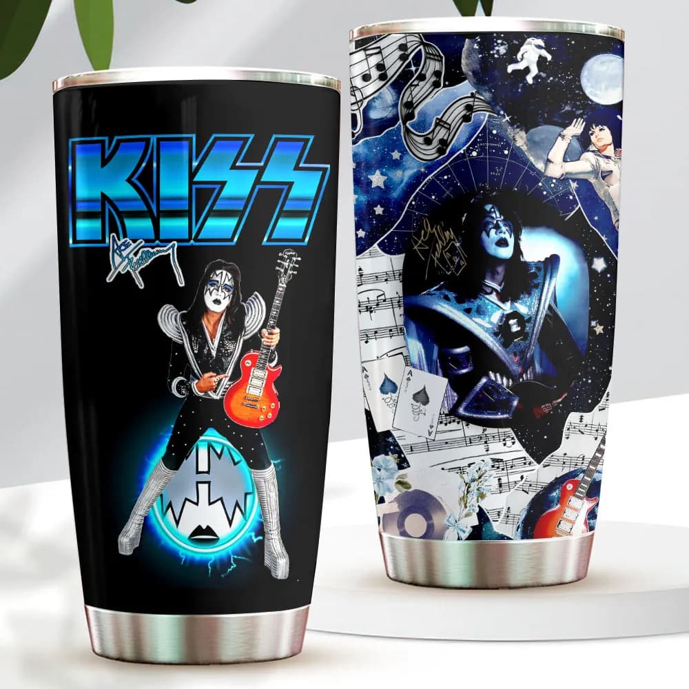 KISS x Ace Frehley Tumbler – Rock 'N' Roll Collector’s Edition | 20oz & 30oz Stainless Steel Cups - Image 1