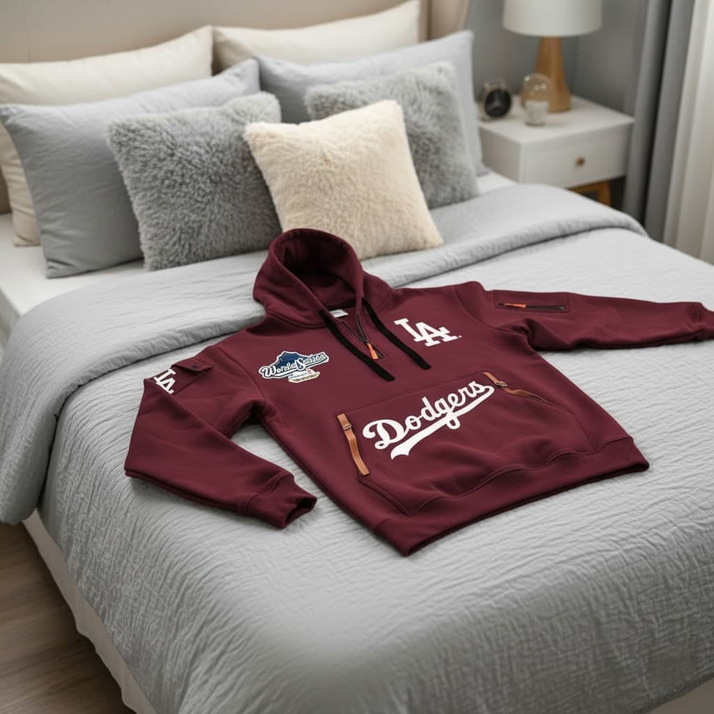 LA Dodgers 2025 World Series Champions Quarter Zip Hoodie - Image 6