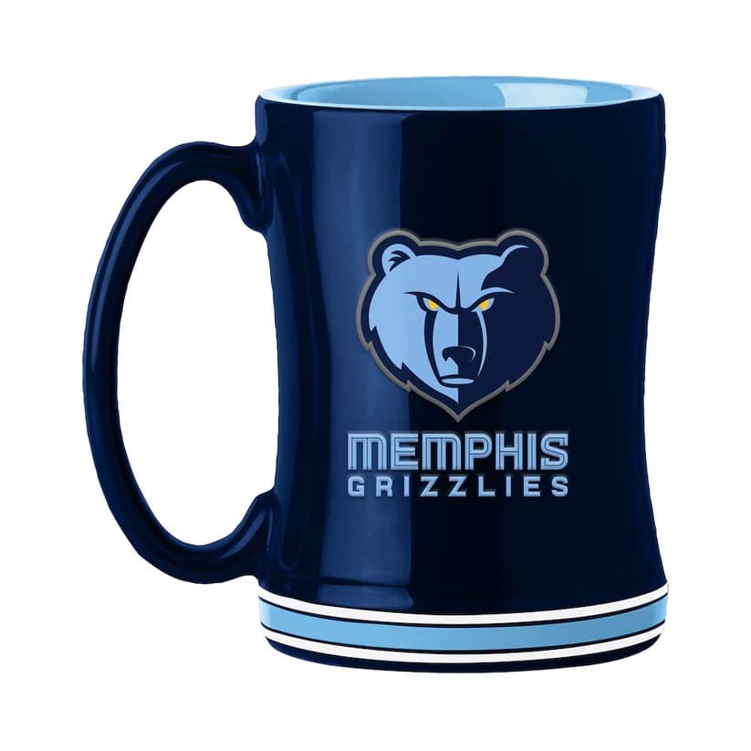 Memphis Grizzlies 14 oz Relief Coffee Mug Set (Set of 2) - Image 2