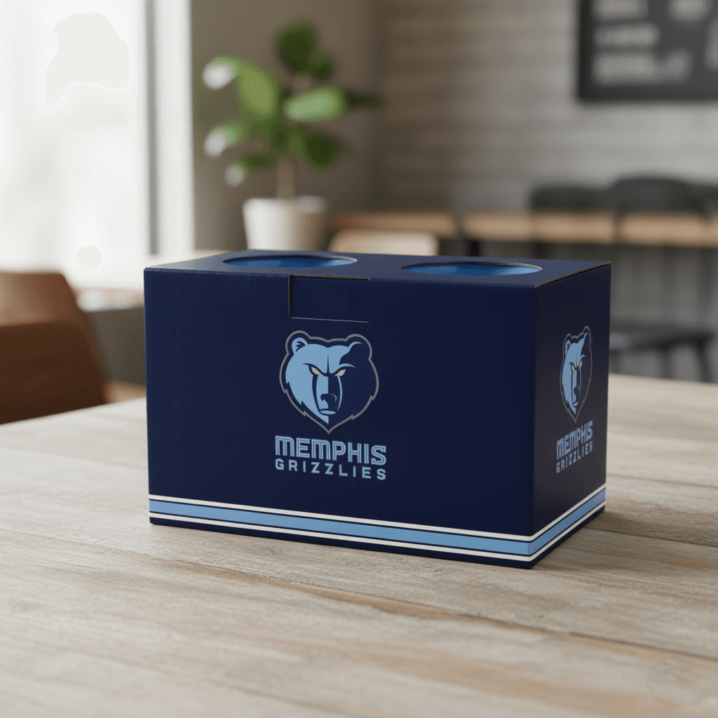 Memphis Grizzlies 14 oz Relief Coffee Mug Set (Set of 2) - Image 3