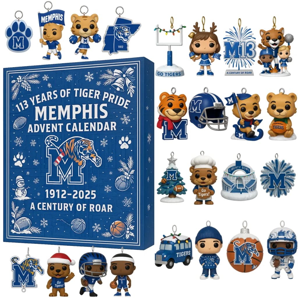 Memphis Tigers 113th Anniversary Advent Calendar – A Century of Roar Collectible Holiday Set - Image 1