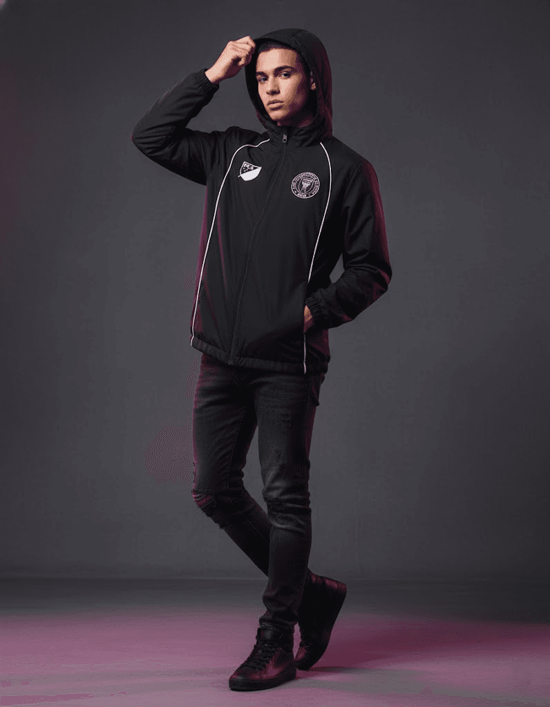 Men’s Full-Zip Inter Miami CF Anthem Jacket – Black and Pink MLS Fan Gear - Image 5