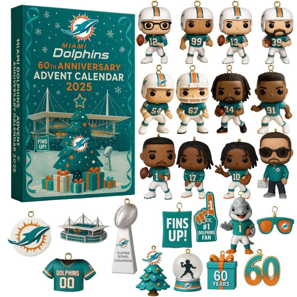 Miami Dolphins Advent Calendar 2025: The Aqua and Orange Christmas Countdown - Image 1