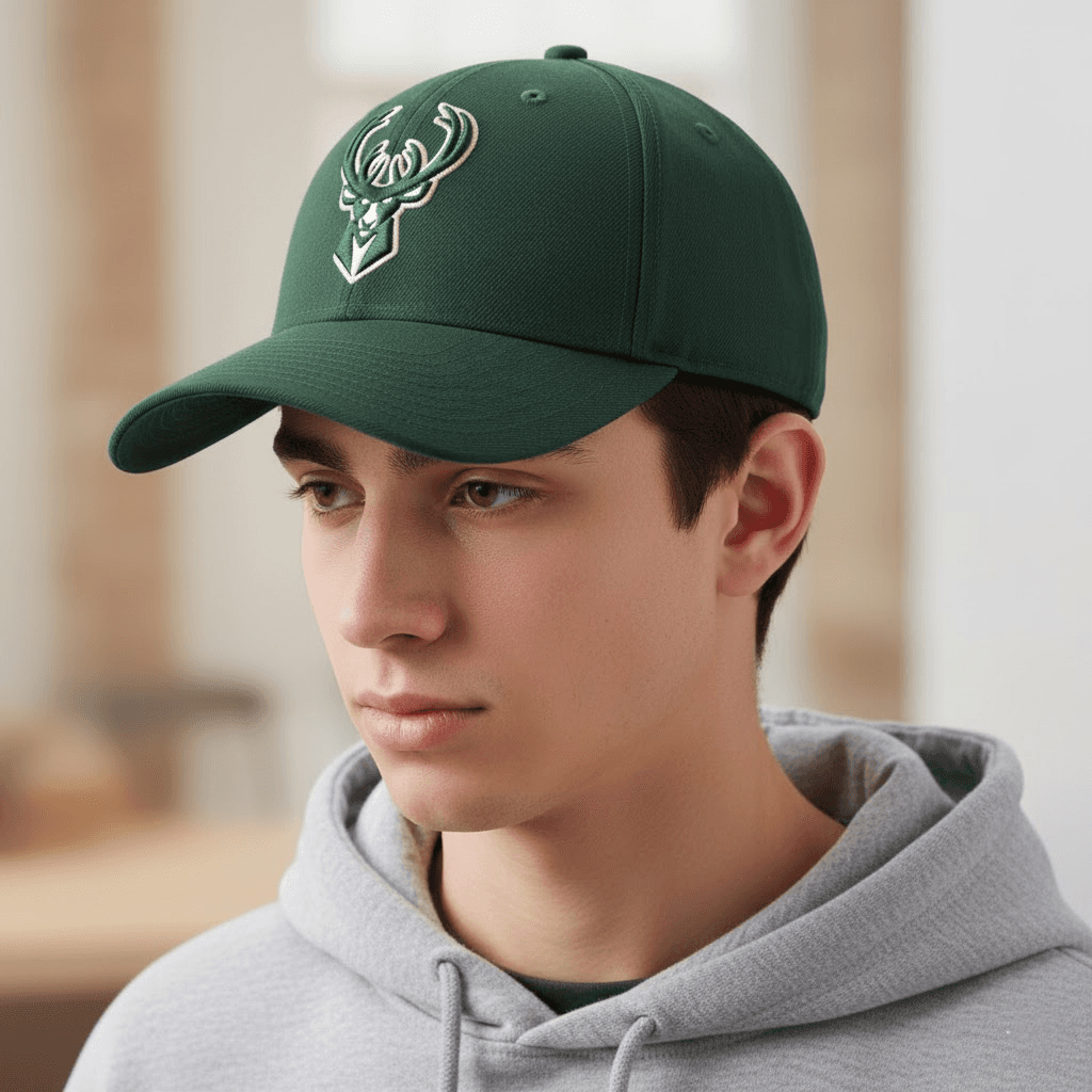 Milwaukee Bucks Green Adjustable Cap | Classic NBA Fan Baseball Hat - Image 4