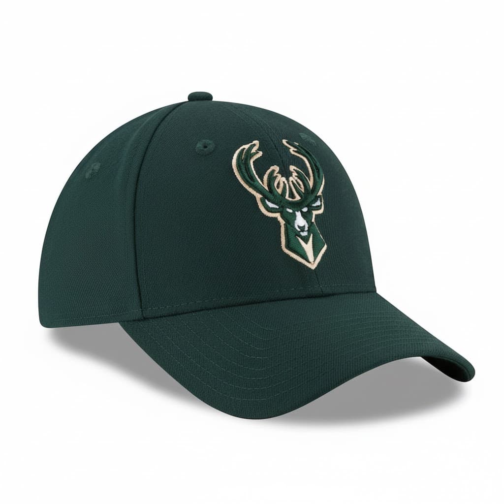 Milwaukee Bucks Green Adjustable Cap | Classic NBA Fan Baseball Hat - Image 2