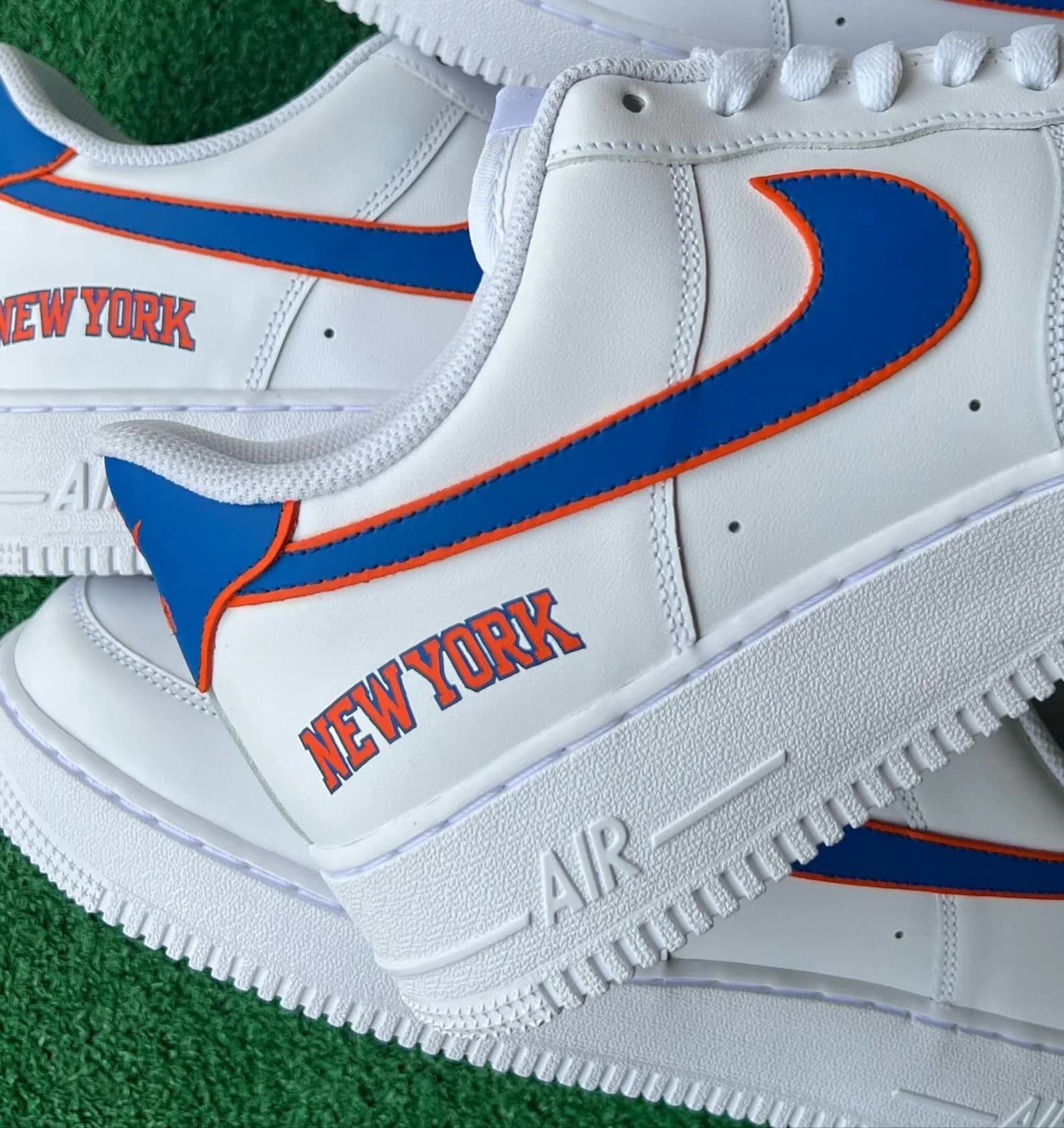 New York Knicks White Sneaker AF1 Style - Knickerbockers - Image 4