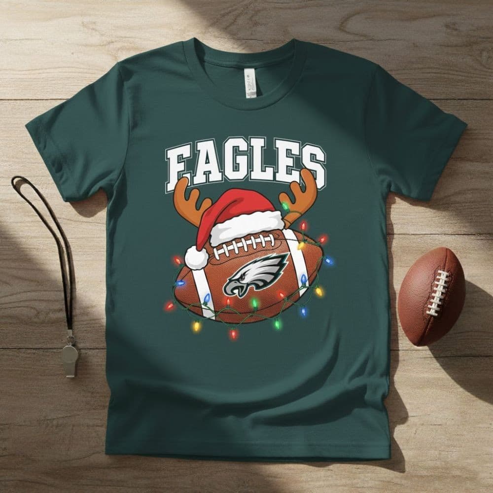 NFL Holiday Lights Team T-Shirt – 2025 Christmas Football Fan Tee (Pick Your Team) - Image 4