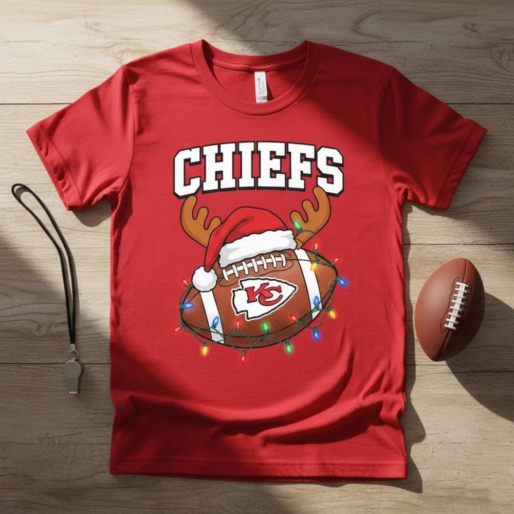 NFL Holiday Lights Team T-Shirt – 2025 Christmas Football Fan Tee (Pick Your Team) - Image 7