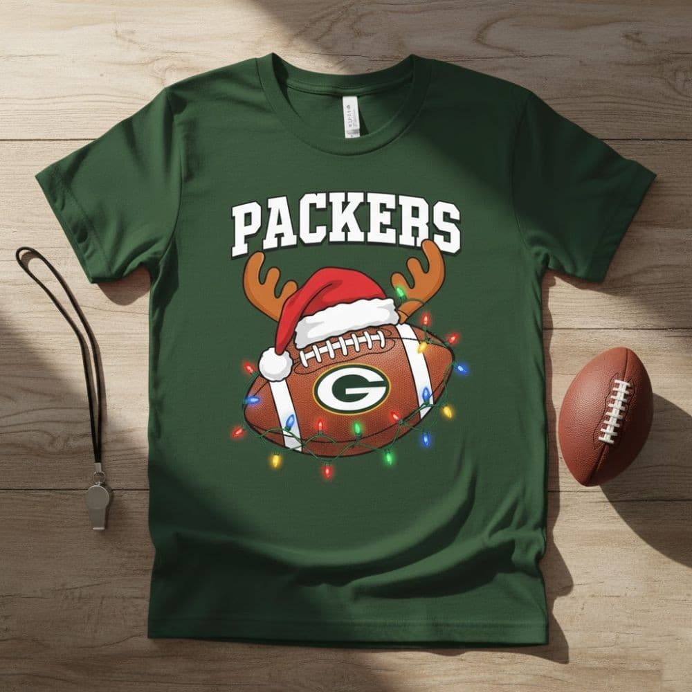 NFL Holiday Lights Team T-Shirt – 2025 Christmas Football Fan Tee (Pick Your Team) - Image 6