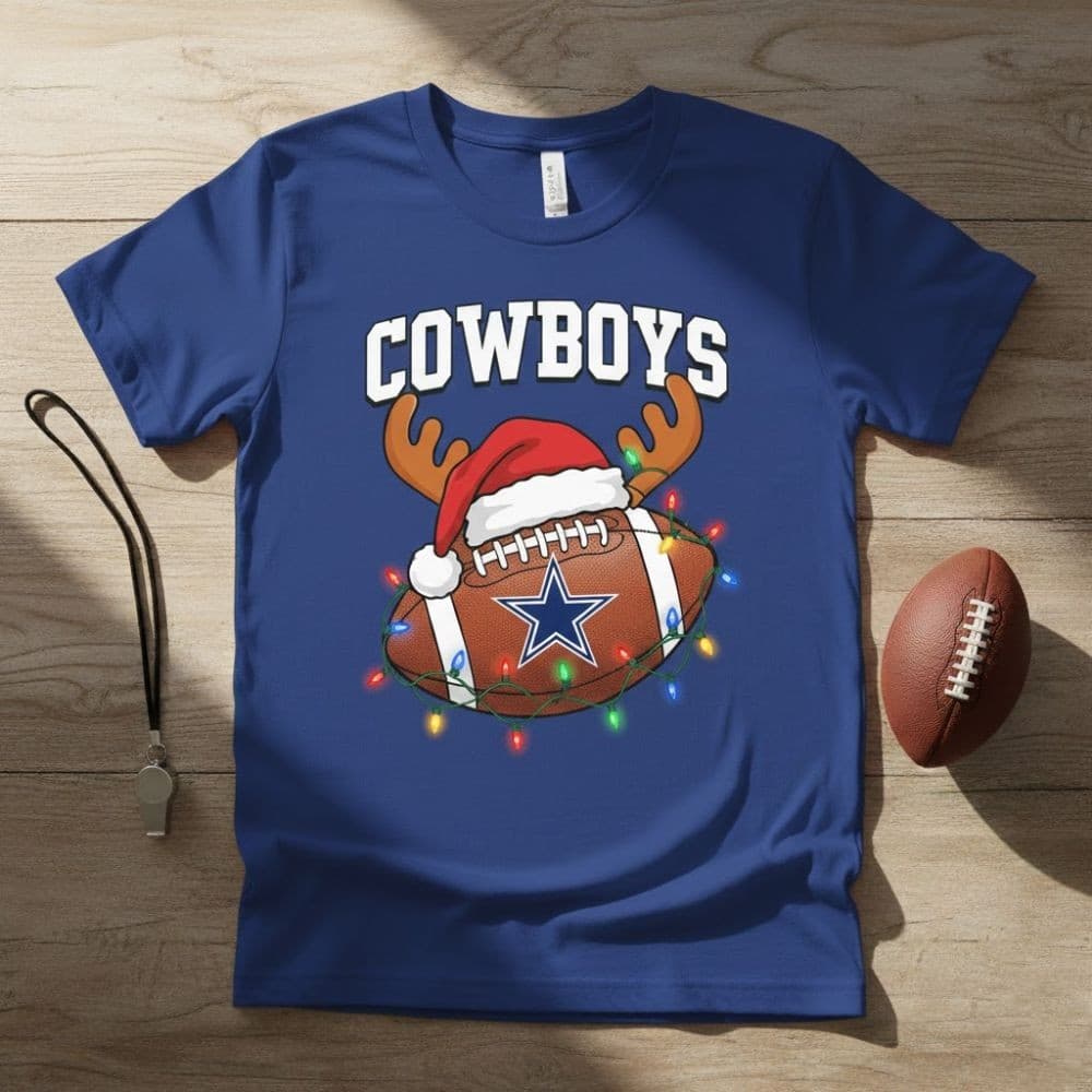 NFL Holiday Lights Team T-Shirt – 2025 Christmas Football Fan Tee (Pick Your Team) - Image 5