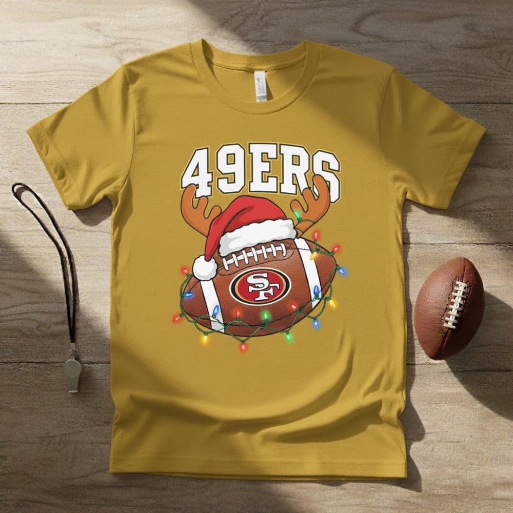 NFL Holiday Lights Team T-Shirt – 2025 Christmas Football Fan Tee (Pick Your Team) - Image 2