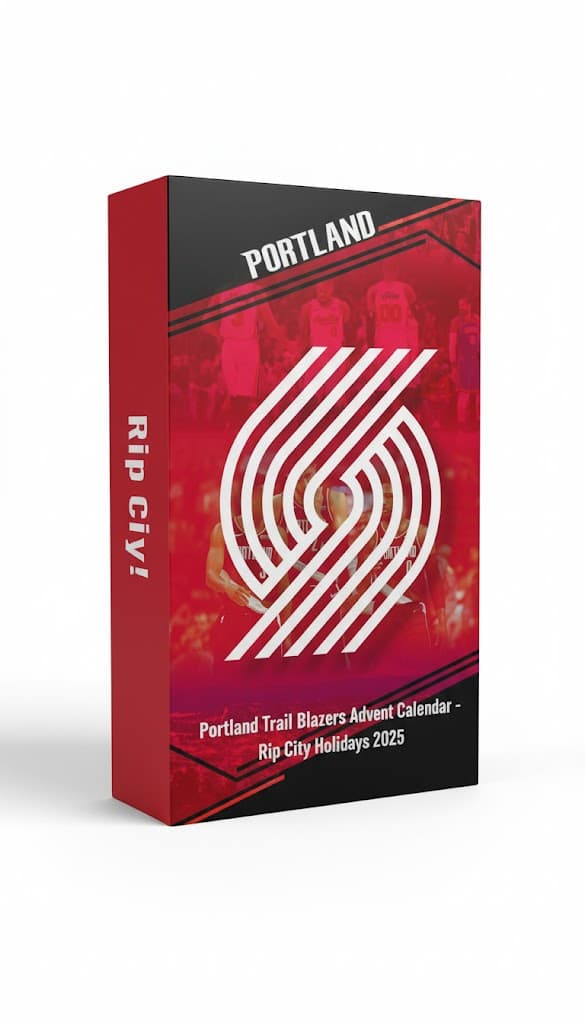 Portland Trail Blazers Advent Calendar 2025 – NBA Christmas Countdown Gift Box for Basketball Lovers - Image 1