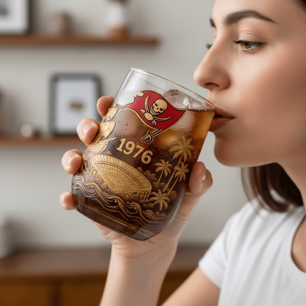 Tampa Bay Buccaneers Commemorative Glass - Raise a Toast to Victory - Image 3