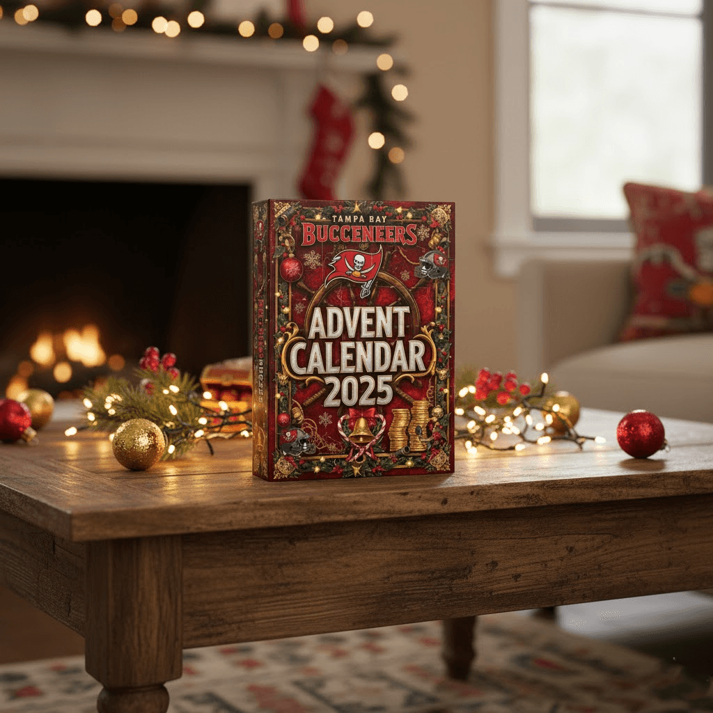Tampa Bay Buccaneers Premium Advent Calendar 2025 (24 NFL Ornaments) - Image 1